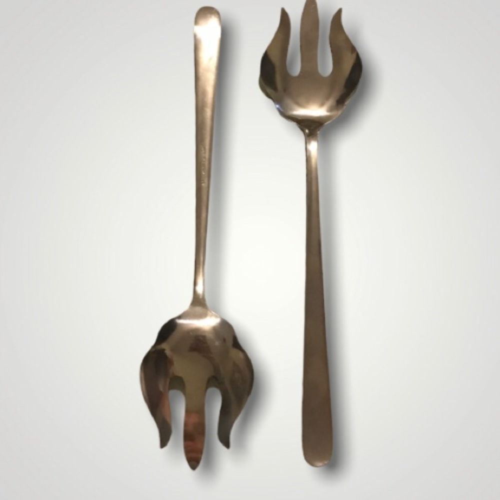 Vintage CAPCO STAINLESS JAPAN Serving Meat Fork / Set of 2 /Replacement Flatware